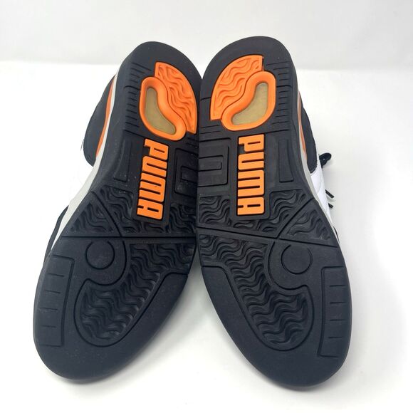 US Size 8 PUMA Palace Guard Black White Orange Men’s Basketball Sneaker Box Dmg main image 7